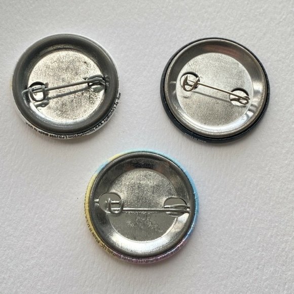 SHOOK Spill The Tea Chill Out Panda Pin Button Pinback Collectible Set Of 3 - Picture 2 of 4